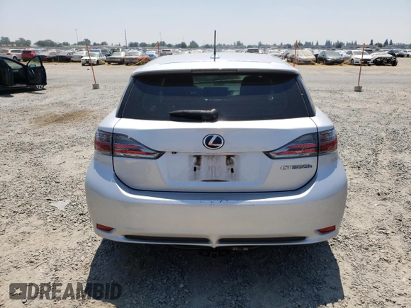 2012 Lexus CT 200h with VIN JTHKD5BH8C2095881, listed as a Copart auction lot 64307165 with 164,999 mi miles and Salvage title. Bid and sale history available at DreamBid. Image 6.
