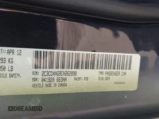 2012 Dodge Charger Police with VIN 2C3CDXAG9CH262898, listed as a IAAI auction lot 41866626 with 144,226 mi miles and . Bid and sale history available at DreamBid. Image 9.