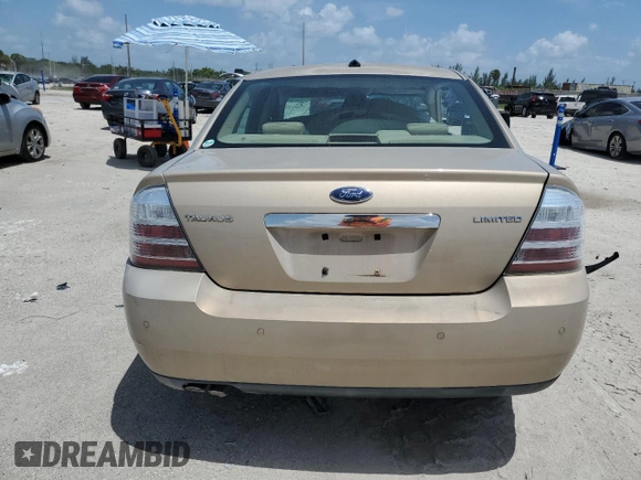 2008 Ford Taurus Limited with VIN 1FAHP25W28G117918, listed as a Copart auction lot 63484803 with 74,470 mi miles and Salvage Title. Bid and sale history available at carsss.com. Image 6.