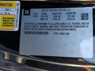 2014 Cadillac ELR z VIN 1G6RN1E41EU601933, wystawiony jako Copart lot #42366025 z przebiegiem 71 705 mil mil oraz Szkody całkowita. Historia ofert i sprzedaży dostępna na DreamBid. Obrazek 12.