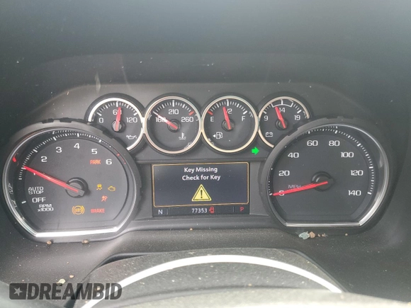 2021 Chevrolet Tahoe LT with VIN 1GNSCNKD1MR363008, listed as a Copart auction lot 51953455 with 77,353 mi miles and Salvage title. Bid and sale history available at DreamBid. Image 9.