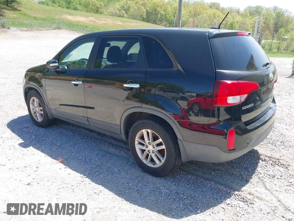 2014 Kia Sorento LX with VIN 5XYKT3A64EG508333, listed as a IAAI auction lot 42107255 with 150,600 mi miles. Bid and sale history available at carsss.com. Image 3.