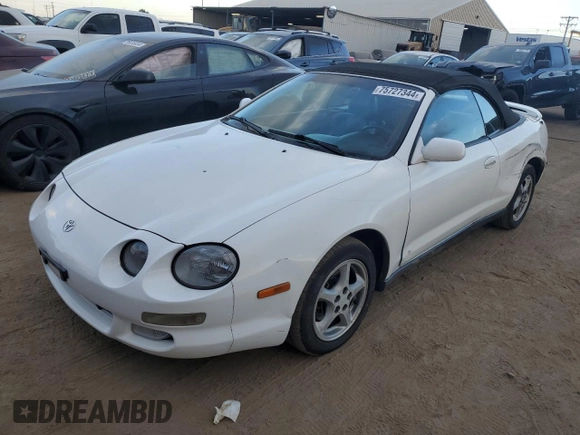 1998 Toyota Celica GT z VIN JT5FG02T2W0047564, wystawiony jako Copart lot #75727344 z przebiegiem 225 802 mil mil oraz Szkoda całkowita • Salvage title. Historia ofert i sprzedaży dostępna na DreamBid. Obrazek 1.