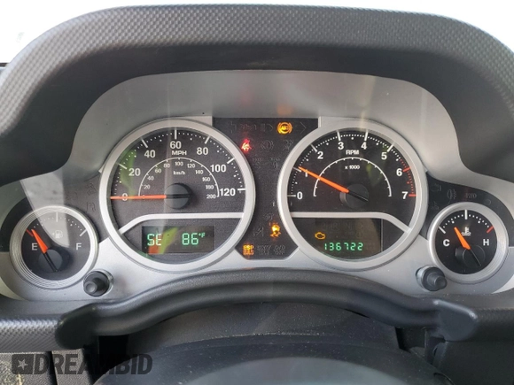 2010 Jeep Wrangler Unlimited Sahara with VIN 1J4BA5H16AL139530, listed as a Copart auction lot 44234825 with 136,722 mi miles and Clean Title. Bid and sale history available at carsss.com. Image 9.