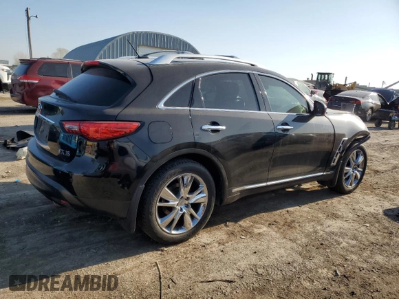 2012 Infiniti FX with VIN JN8AS1MU6CM122168, listed as a Copart auction lot 51761085 with 143,449 mi miles and Salvage title. Bid and sale history available at DreamBid. Image 3.