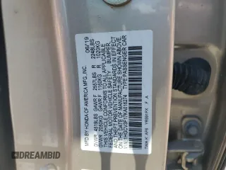 2019 Honda Accord with VIN 1HGCV3F17KA016274, listed as a Copart auction lot 57728435 with 121,223 mi miles and Non repairable. Bid and sale history available at DreamBid. Image 13.