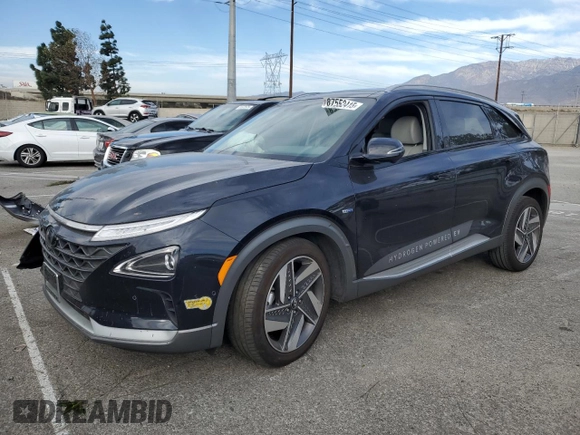 2022 Hyundai NEXO Limited z VIN KM8J84A67NU026324, wystawiony jako Copart lot #87552415 z przebiegiem 89 760 mil mil oraz Szkoda całkowita • Salvage title. Historia ofert i sprzedaży dostępna na DreamBid. Obrazek 1.