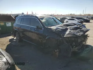 2022 Mercedes-Benz GLS 450 with VIN 4JGFF5KE2NA786573, listed as a Copart auction lot 75948573 with 17,131 mi miles and . Bid and sale history available at DreamBid. Image 4.