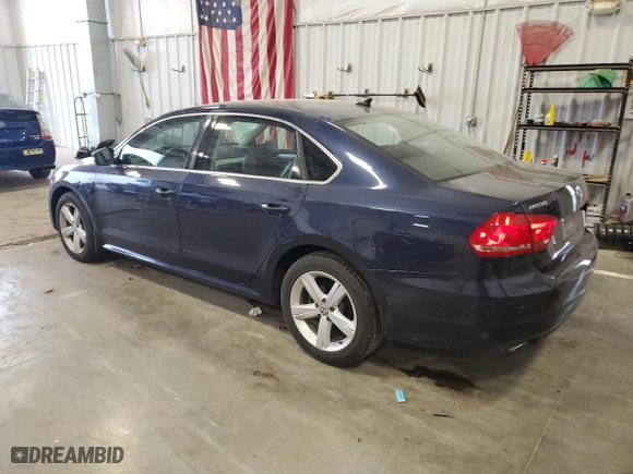 2013 Volkswagen Passat TDI SE w/Sunroof with VIN 1VWBN7A39DC039957, listed as a Copart auction lot 53238825 with 141,694 mi miles and Non Repairable. Bid and sale history available at carsss.com. Image 2.