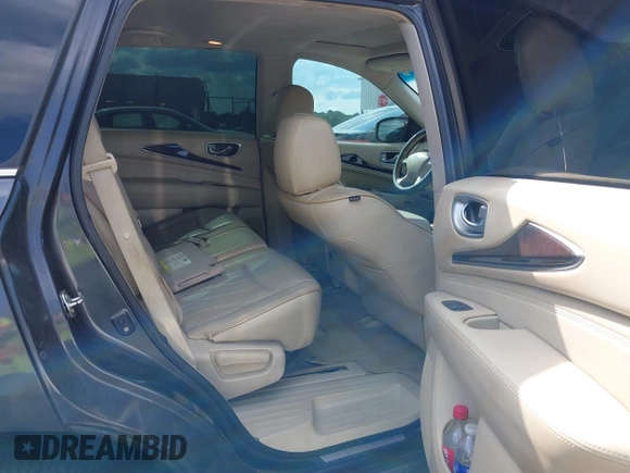 2013 Infiniti JX35 with VIN 5N1AL0MN0DC349743, listed as a IAAI auction lot 42151277 with 183,894 mi miles. Bid and sale history available at carsss.com. Image 8.