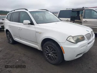 2007 BMW X3 3.0si with VIN WBXPC93457WF24671, listed as a IAAI auction lot 41916704 with 164,015 mi miles. Bid and sale history available at carsss.com. Image 1.