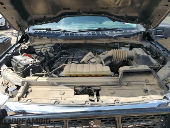 2022 Ford F-150 XL with VIN 1FTFW1E55NFA77499, listed as a Copart auction lot 48509815 with 98,143 mi miles and Salvage Title. Bid and sale history available at DreamBid. Image 11.