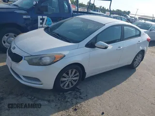 2014 Kia Forte LX with VIN KNAFX4A65E5204073, listed as a IAAI auction lot 42155914 with 167,079 mi miles and . Bid and sale history available at carsss.com. Image 2.