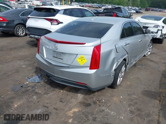 2014 Cadillac ATS Standard RWD with VIN 1G6AA5RA2E0103019, listed as a IAAI auction lot 42092185 with 114,373 mi miles and . Bid and sale history available at DreamBid. Image 4.