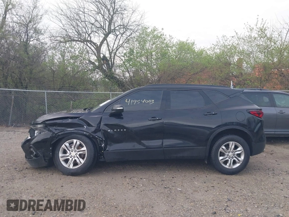 2020 Chevrolet Blazer LT with VIN 3GNKBCRS6LS699051, listed as a IAAI auction lot 41954003 with 43,238 mi miles and . Bid and sale history available at DreamBid. Image 15.