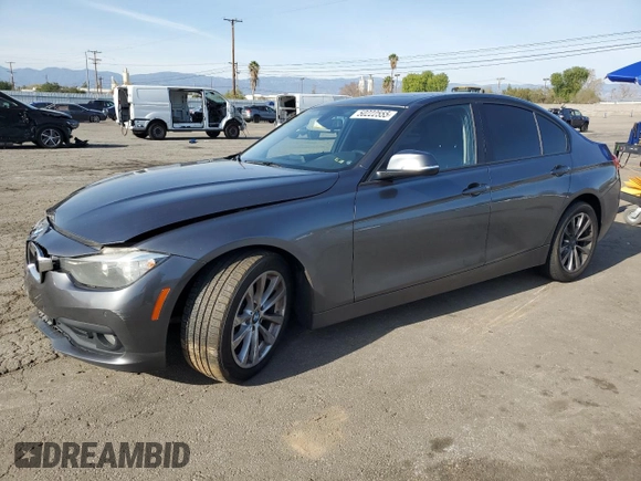 2016 BMW 3 Series 320i with VIN WBA8A9C53GK618159, listed as a Copart auction lot 50222555 with 143,007 mi miles and Salvage Title. Bid and sale history available at carsss.com. Image 1.