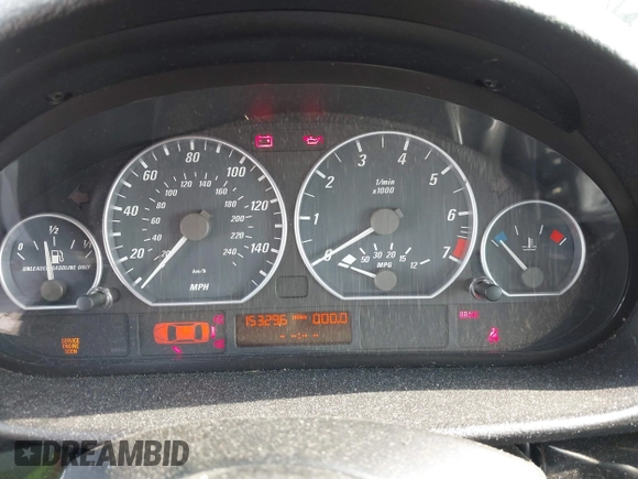 2001 BMW 3 Series 330Ci with VIN WBABS534X1EV86724, listed as a IAAI auction lot 42128593 with 153,296 mi miles. Bid and sale history available at carsss.com. Image 7.