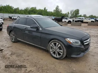 2018 Mercedes-Benz C 300 with VIN WDDWF4JB4JR346460, listed as a Copart auction lot 55768375 with 120,508 mi miles and Salvage title. Bid and sale history available at DreamBid. Image 4.