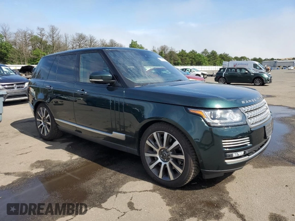 2014 Land Rover Range Rover Supercharged Autobiography with VIN SALGV2TFXEA176348, listed as a Copart auction lot 61078535 with 93,054 mi miles and Salvage title. Bid and sale history available at DreamBid. Image 4.