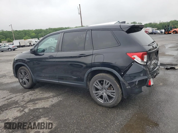 2021 Honda Passport EX-L z VIN 5FNYF8H50MB004444, wystawiony jako Copart lot #56404505 z przebiegiem 77 547 mil mil oraz Szkoda całkowita • Salvage title. Historia ofert i sprzedaży dostępna na DreamBid. Obrazek 2.