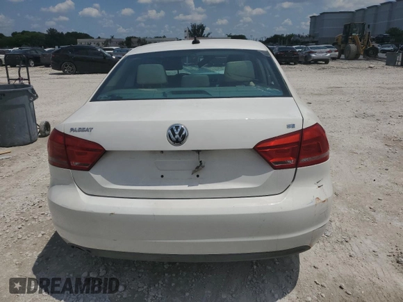 2012 Volkswagen Passat SE с VIN 1VWBH7A36CC067558, выставлен на аукционе Copart как лот 58307045 с пробегом 137 527 миль миль и Списание • Salvage title. История ставок и продаж доступна на DreamBid. Изображение 6.