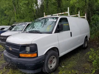 2017 Chevrolet Express Cargo z VIN 1GCWGAFF1H1225394, wystawiony jako Copart lot #59502005 z przebiegiem 223 131 mil mil oraz Czysty tytuł • Clean title. Historia ofert i sprzedaży dostępna na DreamBid. Obrazek 1.