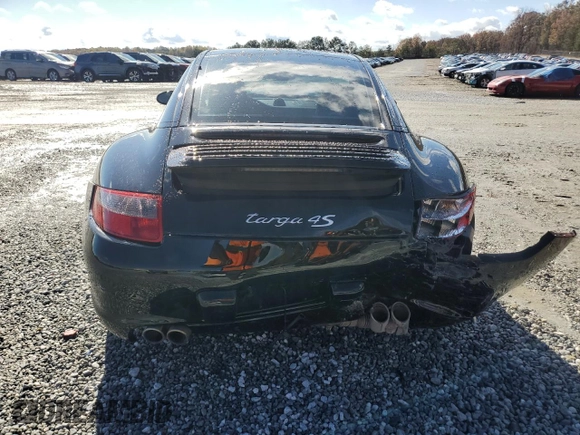 2008 Porsche 911 4S with VIN WP0BB29958S755466, listed as a Copart auction lot 81375074 with 45,154 mi miles and Salvage Title. Bid and sale history available at carsss.com. Image 6.