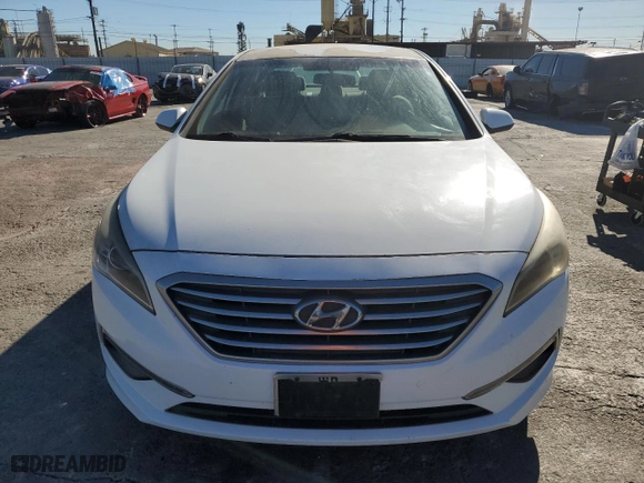2015 Hyundai Sonata 2.4L SE with VIN 5NPE24AF7FH187761, listed as a Copart auction lot 41460185 with 160,379 mi miles and Clean Title. Bid and sale history available at carsss.com. Image 5.
