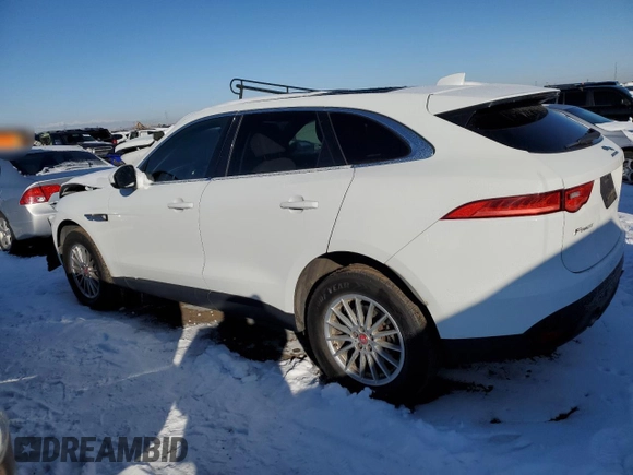 2019 Jaguar F-Pace 25t with VIN SADCS2FX0KA391899, listed as a Copart auction lot 42417155 with 103,728 mi miles and Salvage title. Bid and sale history available at DreamBid. Image 2.