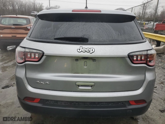 2018 Jeep Compass Sport with VIN 3C4NJDAB3JT213538, listed as a Copart auction lot 42755835 with 73,838 mi miles and Salvage Title. Bid and sale history available at carsss.com. Image 6.