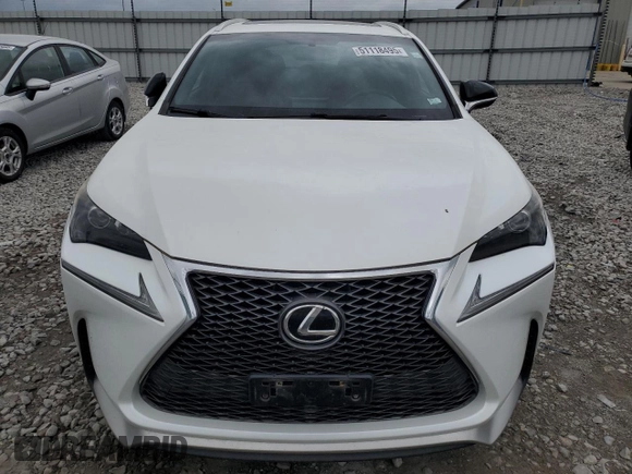 2015 Lexus NX 200t with VIN JTJBARBZ2F2014921, listed as a Copart auction lot 51118495 with 116,076 mi miles and Salvage Title. Bid and sale history available at DreamBid. Image 5.