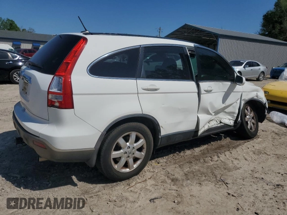 2007 Honda CR-V EX-L with VIN JHLRE38747C069670, listed as a Copart auction lot 52423655 with 185,453 mi miles and Salvage Title. Bid and sale history available at carsss.com. Image 3.
