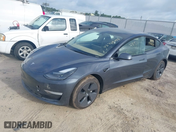 2023 Tesla Model 3 с VIN 5YJ3E1EA0PF404997, выставлен на аукционе IAAI как лот 42769755 с пробегом Не указан миль и . История ставок и продаж доступна на DreamBid. Изображение 2.