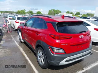 2022 Hyundai Kona SEL with VIN KM8K62AB6NU910444, listed as a IAAI auction lot 42017223 with 40,138 mi miles and . Bid and sale history available at carsss.com. Image 3.