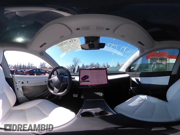 2021 Tesla Model Y Performance with VIN 5YJYGDEF8MF246658, listed as a IAAI auction lot 41679793 with 28,015 mi miles and . Bid and sale history available at DreamBid. Image 22.