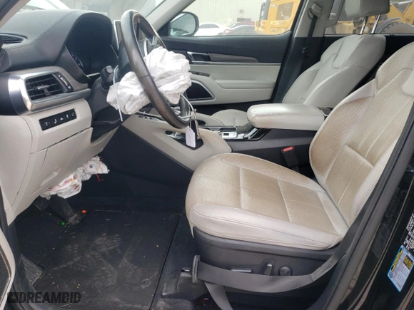 2021 Kia Telluride EX with VIN 5XYP34HC6MG194030, listed as a Copart auction lot 50143925 with 87,261 mi miles and Salvage Title. Bid and sale history available at carsss.com. Image 7.