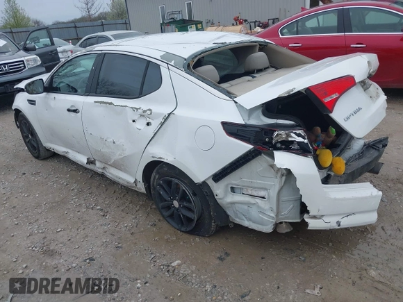 2013 Kia Optima LX with VIN 5XXGM4A73DG256823, listed as a IAAI auction lot 41972558 with 136,867 mi miles. Bid and sale history available at carsss.com. Image 3.
