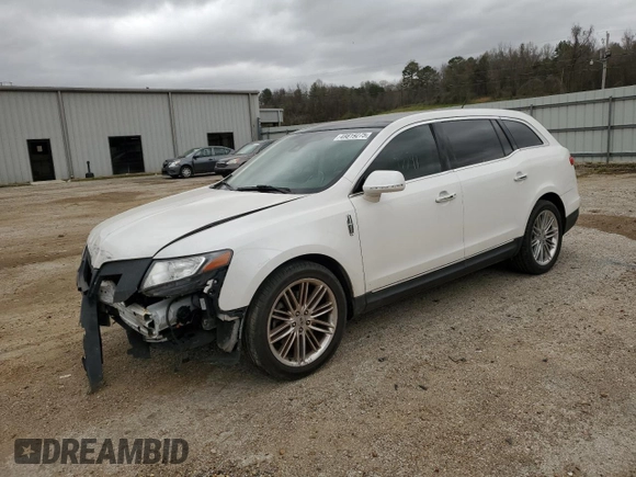 2015 Lincoln MKT EcoBoost with VIN 2LMHJ5AT5FBL04616, listed as a Copart auction lot 49819275 with 93,591 mi miles and Salvage Title. Bid and sale history available at DreamBid. Image 1.