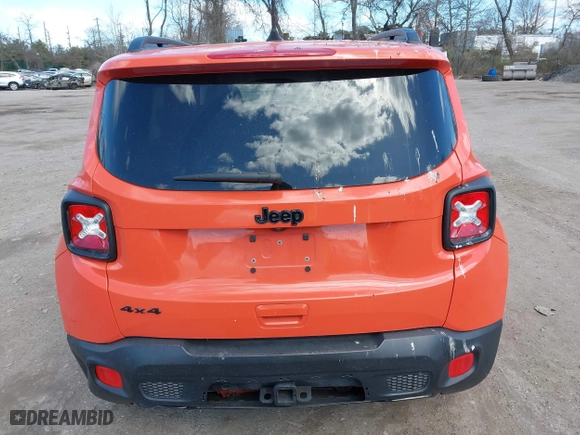 2018 Jeep Renegade Latitude with VIN ZACCJBBB3JPH30968, listed as a IAAI auction lot 41984209 with 106,338 mi miles. Bid and sale history available at carsss.com. Image 16.