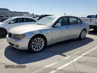 2007 BMW 7 Series 750Li with VIN WBAHN83507DT74313, listed as a Copart auction lot 67606404 with 169,922 mi miles and Clean Title. Bid and sale history available at carsss.com. Image 1.