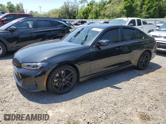 2023 BMW 3 Series 330i with VIN 3MW69FF0XP8D11104, listed as a Copart auction lot 52456275 with 0 mi miles and Salvage Title. Bid and sale history available at carsss.com. Image 1.