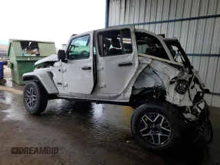 2025 Jeep Wrangler Sahara with VIN 1C4PJXEN0SW500555, listed as a Copart auction lot 83961344 with Not Provided miles and Salvage Title. Bid and sale history available at DreamBid. Image 2.