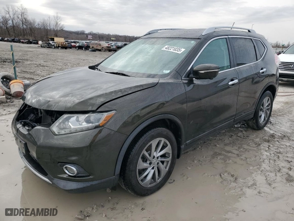 2015 Nissan Rogue S with VIN 5N1AT2MV1FC872977, listed as a Copart auction lot 48221035 with 93,535 mi miles and Salvage Title. Bid and sale history available at carsss.com. Image 1.