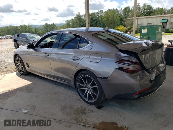 2023 Genesis G70 2.0T with VIN KMTG34TAXPU131538, listed as a Copart auction lot 62424834 with 15,835 mi miles and Clean Title. Bid and sale history available at DreamBid. Image 2.