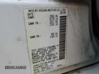 2009 Nissan Altima 2.5 with VIN 1N4AL21E59N404824, listed as a Copart auction lot 51770865 with 127,311 mi miles and Salvage Title. Bid and sale history available at carsss.com. Image 12.