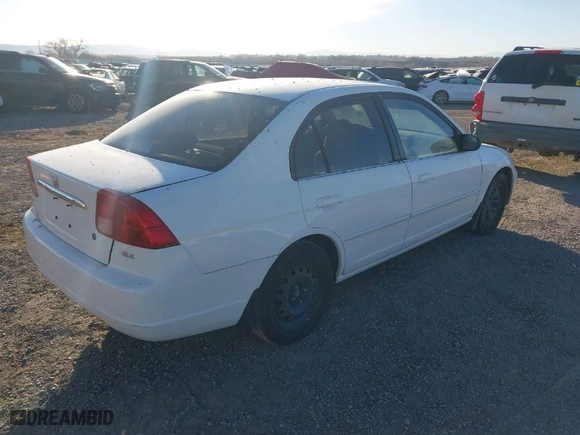 2001 Honda Civic EX with VIN 1HGES26751L060745, listed as a IAAI auction lot 41499029 with 230,348 mi miles. Bid and sale history available at carsss.com. Image 4.