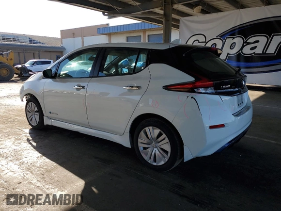 2019 Nissan LEAF SV with VIN 1N4AZ1CP9KC310549, listed as a Copart auction lot 62319525 with 58,778 mi miles and Salvage title. Bid and sale history available at DreamBid. Image 2.