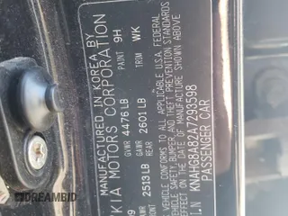 2010 Kia Rondo LX with VIN KNAHG8A82A7293598, listed as a Copart auction lot 70980024 with 53,416 mi miles and Salvage Title. Bid and sale history available at carsss.com. Image 15.