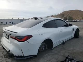 2021 BMW M4 Competition with VIN WBS33AZ09MCH29191, listed as a Copart auction lot 89396805 with Not Provided miles and Salvage Title. Bid and sale history available at carsss.com. Image 3.