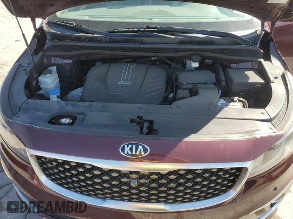 2015 Kia Sedona SX-L with VIN KNDME5C17F6026654, listed as a Copart auction lot 53024285 with 142,351 mi miles and Salvage Title. Bid and sale history available at DreamBid. Image 12.